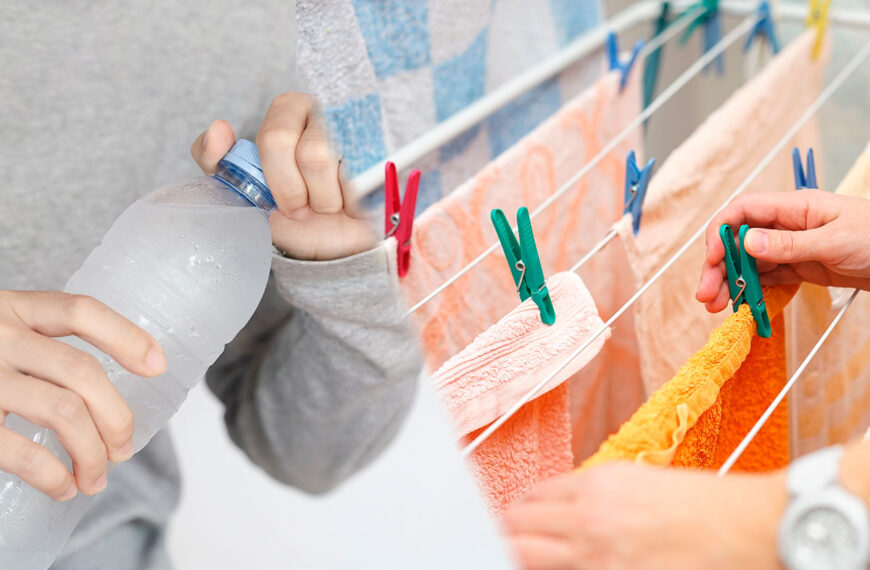 Deze onbekende truc met een waterfles droogt je kleding twee keer sneller